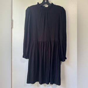 Boden Clara Jersey Shirt Black Mini Dress